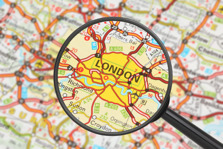 map of central London